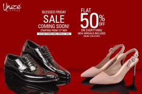 Unze London (Pakistan) Blessed Friday Sale! Flat 50% Off on Entire Stock from 12th to 29th